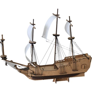 3D Sergi 3D Ahşap Puzzle Korsan Gemisi 89 Parça