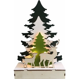 Geyikli LED Işıklı Çam Ağacı