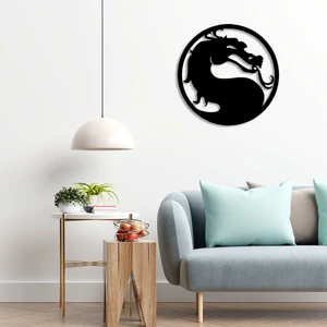 New Jargon Mortal Kombat Dövüş Oyunun Simgesi Duvar Oda Ev Aksesuarı Ahşap Tablo 40 x 50 cm