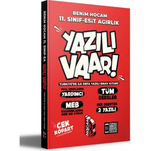 Benim Hocam Yayınları 11. Sınıf Eşit Ağırlık Yazılı Var!
