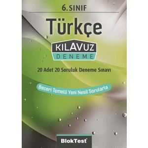 Bloktest Yayınları 6.sınıf Türkçe Kılavuz Deneme