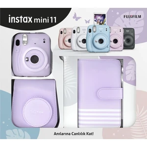 Instax Mini 11 Laporta Albümlü Lila Kit
