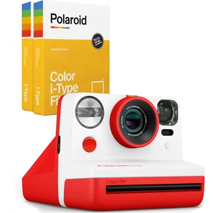 Now Kırmızı Instant Fotoğraf Makinesi ve 16'lı Film Seti