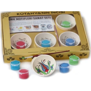 Çini Kase Boyama Seti (Seramik ve Taş Boyama Sanat Setleri)