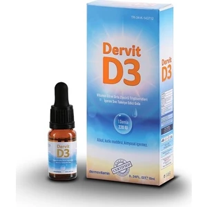 Dervit D3 Vitamini Içeren Damla 10 ml