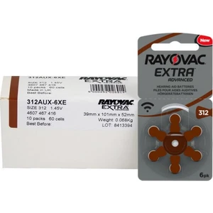 Extra Advanced Işitme Cihazı Pili NO:312 - 60 Adet