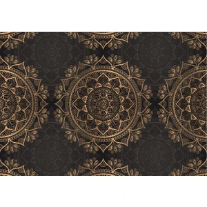 Beyaz Martı Pvc Çift Taraflı 6'lı Amerikan Servis Takımı Mandala ve Vitray Desenli