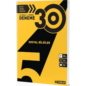 Hız Yayınları 5. Sınıf Sosyal Bilgiler 30'lu Deneme