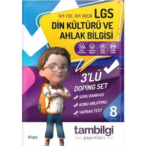 Tambilgi Yayınları 8. Sınıf 3'lü Din Kültürü ve Ahlak Bilgisi Set