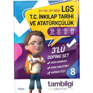Tambilgi Yayınları 8. Sınıf 3'lü T.C. Inkilap Tarihi ve Atatürkçülük Set