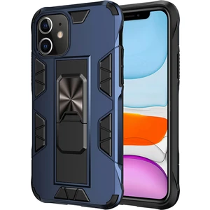 Apple iPhone 11 Kapak Standlı Mıknatıslı Tank Kılıf - Lacivert