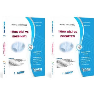 Egem Eğitim Yayınları AÖF 1. Sınıf Türk Dili ve Edebiyatı Konu Anlatımlı Soru Bankası Güz ve Bahar Dönemi