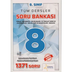 Europa Yayınları 8. Sınıf Tüm Dersler Soru Bankası