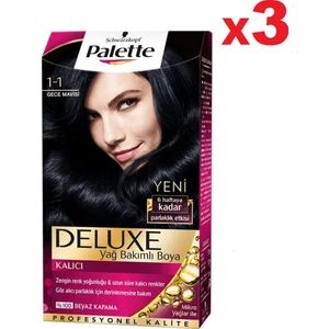 Deluxe 1-1 gece Mavisi 3'lü