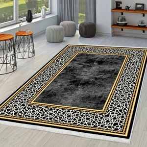 Bazaarforum Gold Serisi Deri Taban Saçaklı Salon Halısı 180 x 280 cm FM-2480