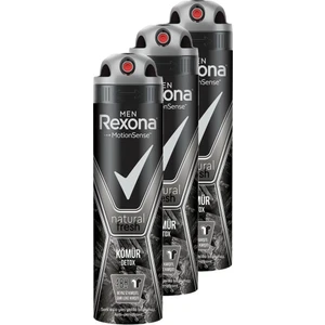 Men Natural Fresh Kömür Detox Erkek Deodorant 150 ml 3'lü Set