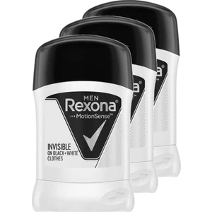 Invisible Black White Erkek Stick Deodorant 50 ml 3'lü Set