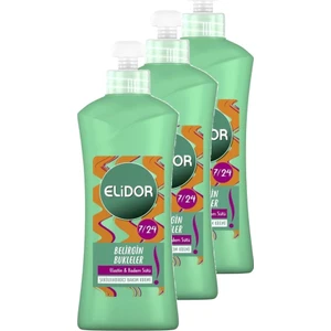 Elidor 7/24 Saç Bakım Kremi Belirgin Bukleler 300 ml 3'lü Paket