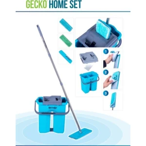 Temizlik Seti Mikrofiber Mop Yer Duvar Silme Gecko Home Tablet Mop