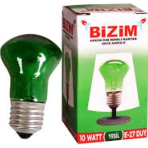 Helojen Ampul Gece Lambası 10W Yeşil