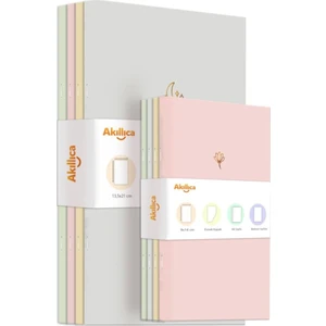 8'li Defter Set Soft Pastel Notebook