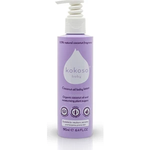 Kokoso Baby Organik Hindistan Cevizi Yağlı Bebek Losyonu 190 ml Hassas Ciltler İçin Nemlendirici