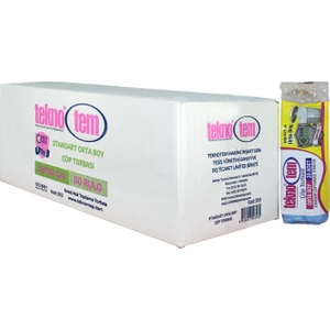 Orta Boy Çöp Torbası Mavi 55 x 60 cm 20X50 Rulo 1 (Koli)