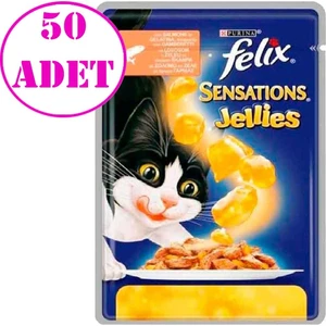Sensations Somonlu ve Karidesli Yaş Kedi Maması 85 gr 50 Adet