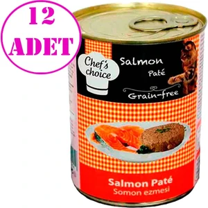 Chefs Choice Somonlu Ezme Tahılsız Kedi Konserve Maması 400 gr 12 Adet