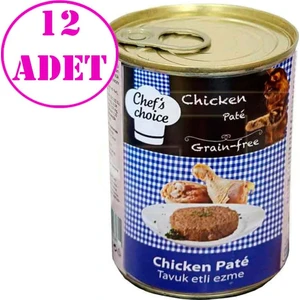 Chefs Choice Tavuk Etli Ezme Tahılsız Kedi Konserve Maması 400 gr 12 Adet