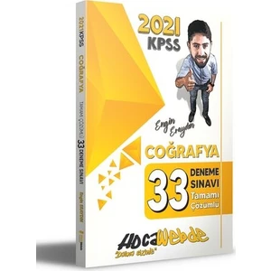 Hocawebde Yayınları KPSS 2021 Coğrafya Tamamı Çözümlü 33 Deneme