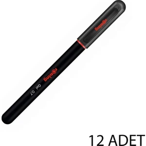 Jel Mürekkepli Tükenmez Kalem 12'li Siyah