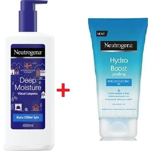 Deep Moisture Vücüt Losyonu 400 ml + Hydro Boost Peeling Pürüzsüzleştirici Jel 150 Ml.