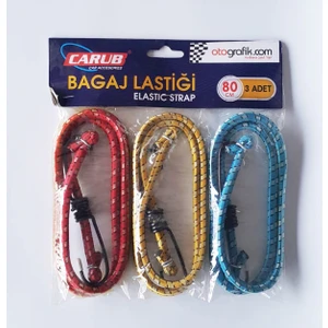 Bagaj Lastiği 3'lü Paket 6 Kancalı