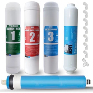 Iono 12" 5 Aşama Standart Membranlı Inline Su Arıtma Filtre Seti
