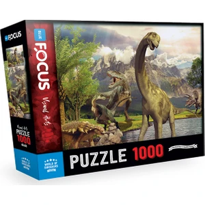 Blue Focus 1000 Parça Puzzle - World Of Dınosaurs