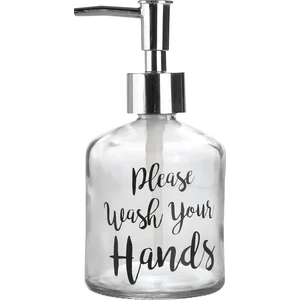 Cam Sıvı Sabunluk,yazılı Model 300ML 7,6X15,5CM