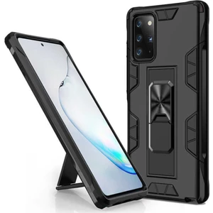 Caseart Samsung Galaxy Note 20 Kapak Standlı Mıknatıslı Tank Kılıf - Siyah