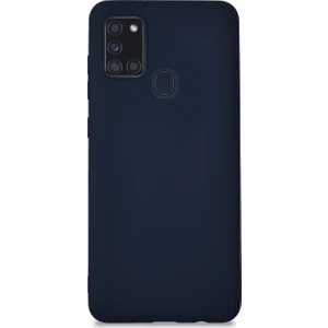 Caseart Samsung Galaxy A21S Kılıf Kamera Korumalı Premier Silikon Kapak - Lacivert