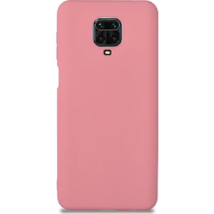 Caseart Xiaomi Redmi Note 9s Pro Kılıf Kamera Korumalı Premier Silikon Kapak - Şeker Pembesi