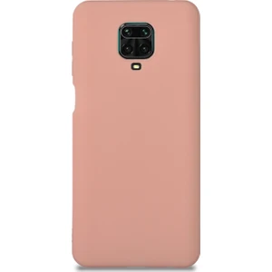Caseart Xiaomi Redmi Note 9s Pro Kılıf Kamera Korumalı Premier Silikon Kapak - Pudra