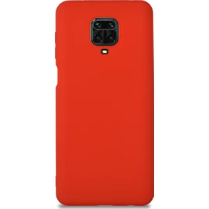 Caseart Xiaomi Redmi Note 9s Pro Kılıf Kamera Korumalı Premier Silikon Kapak - Kırmızı