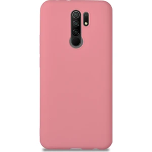 Caseart Xiaomi Redmi 9 Kılıf Kamera Korumalı Premier Silikon Kapak - Şeker Pembesi