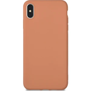 Caseart Apple iPhone XS Max Kılıf Kamera Korumalı Premier Silikon Kapak - Pudra