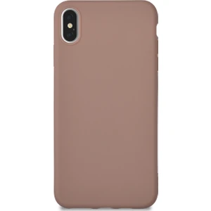 Caseart Apple iPhone XS Max Kılıf Kamera Korumalı Premier Silikon Kapak - Kahverengi