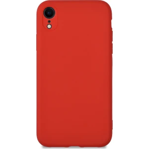 Caseart Apple iPhone XR Kılıf Kamera Korumalı Premier Silikon Kapak - Kırmızı