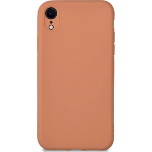Caseart Apple iPhone XR Kılıf Kamera Korumalı Premier Silikon Kapak - Pudra