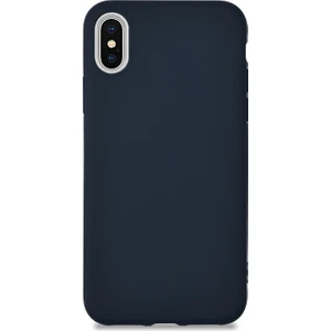 Caseart Apple iPhone X Kılıf Kamera Korumalı Premier Silikon Kapak - Lacivert