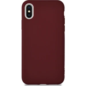 Caseart Apple iPhone X Kılıf Kamera Korumalı Premier Silikon Kapak - Mürdüm