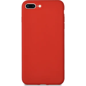 Caseart Apple iPhone 8 Plus Kılıf Kamera Korumalı Premier Silikon Kapak - Kırmızı